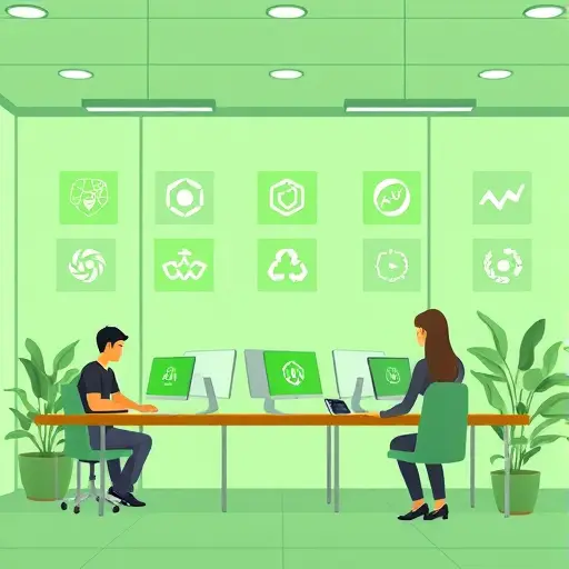 animated illustration of an AI-