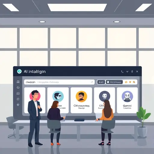 illustrated platform dashboard showing AI model icons (ChatGPT, Claude, Gemini)