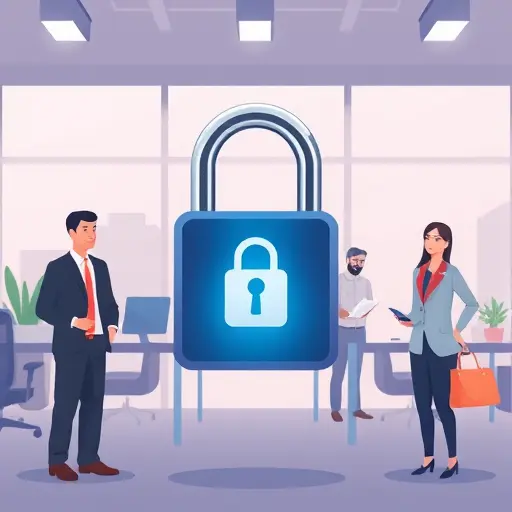 animated padlock with two-