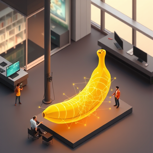 isometric illustration of an AI model called 