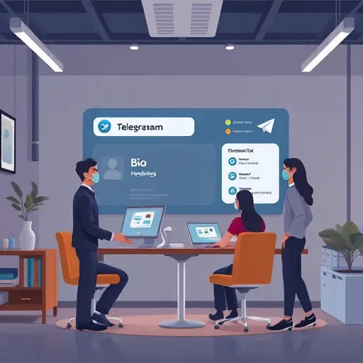 animated illustration of Telegram search optimization: