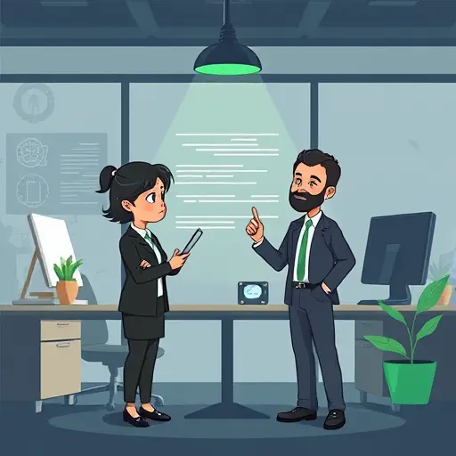 cartoon-style prompt engineering cheat sheet illustration, showing components: subject, style, lighting, colors, composition, keywords;