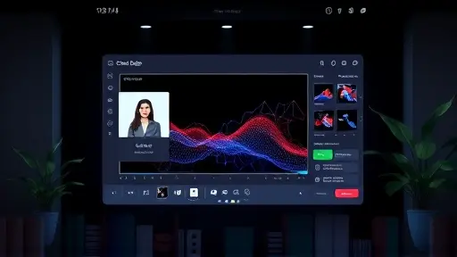 modern animated illustration of an AI-