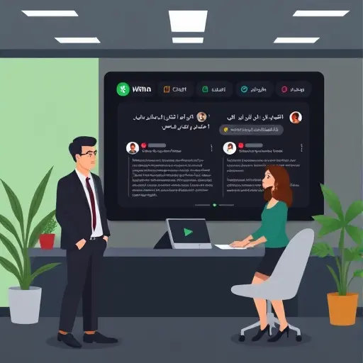 modern dark-(symbolic), friendly Farsi interface feel, green accent, clean illustration, text-free