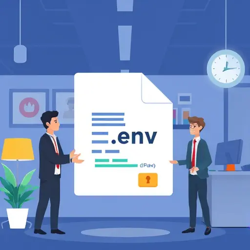 animated illustration of secure environment file .
