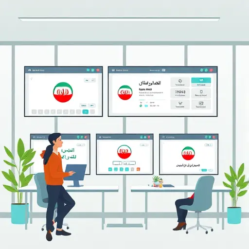 animated illustration showing a user-