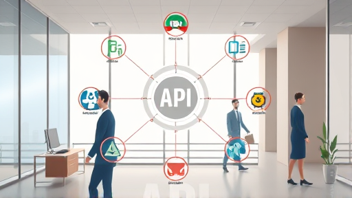 abstract representation of unified API integration, geometric network, multiple model icons (OpenAI, Gemini, Anthropic)
