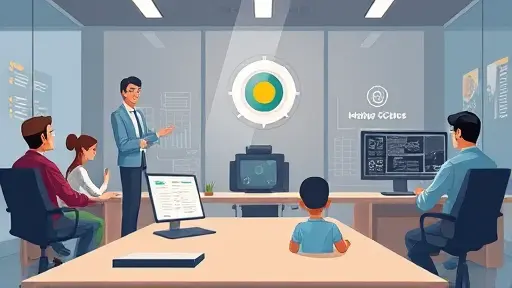 modern cartoon illustration of productivity using AI, animated GapGPT logo and summary outputs, clean user interface, high contrast, text-free