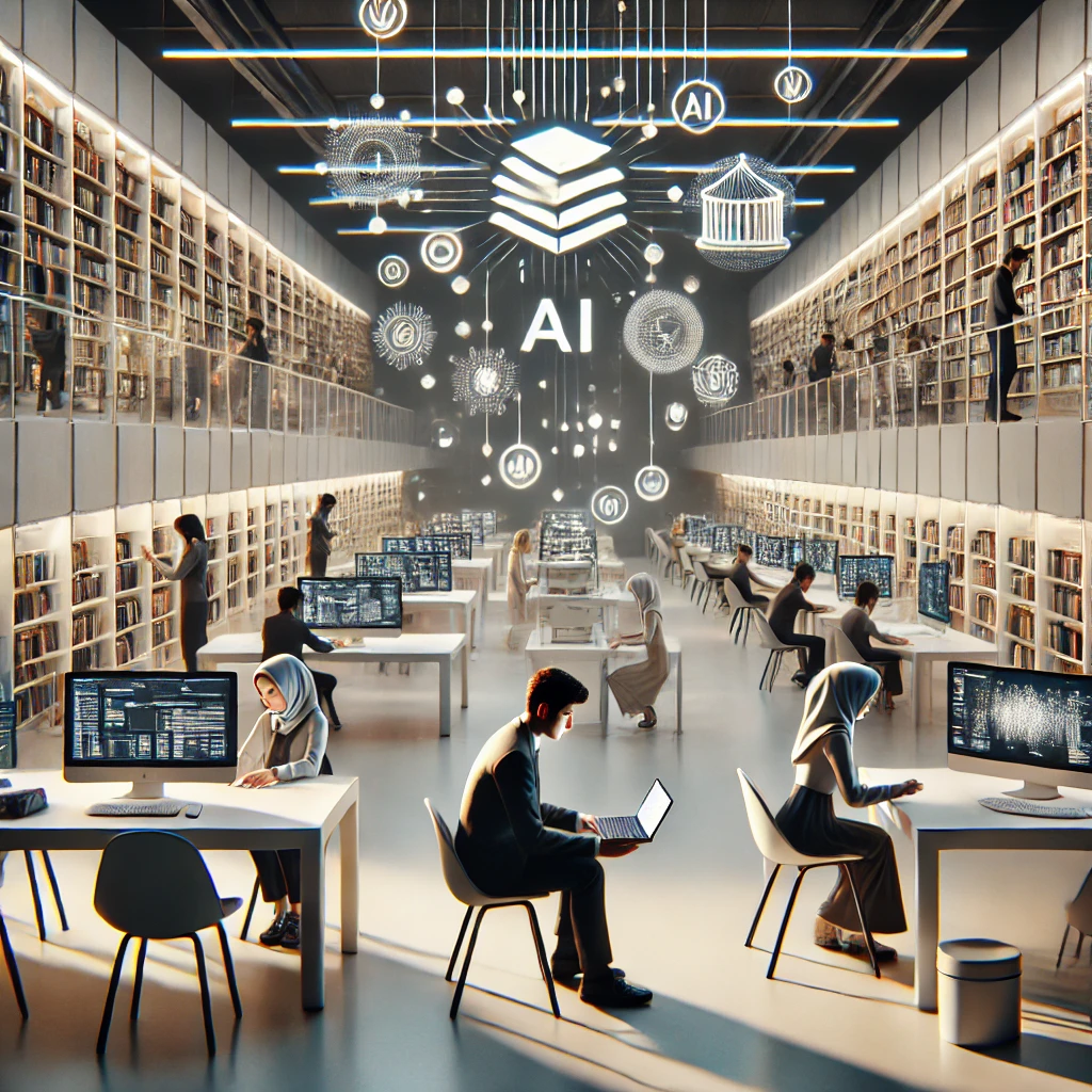 students using AI-