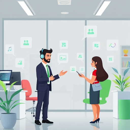 modern animated illustration showing a ChatGPT agent as a digital assistant, interacting with multiple apps and data sources, clean user interface elements, soft green accent, text-free