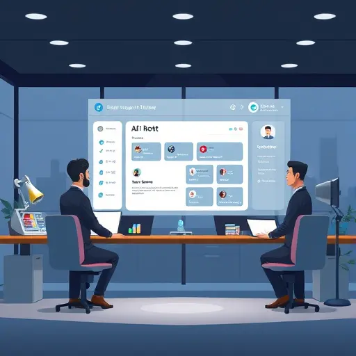 animated illustration of a Telegram bot connected to an AI platform dashboard, showing secure API key integration and model selector (GPT-4o, Claude, Gemini)