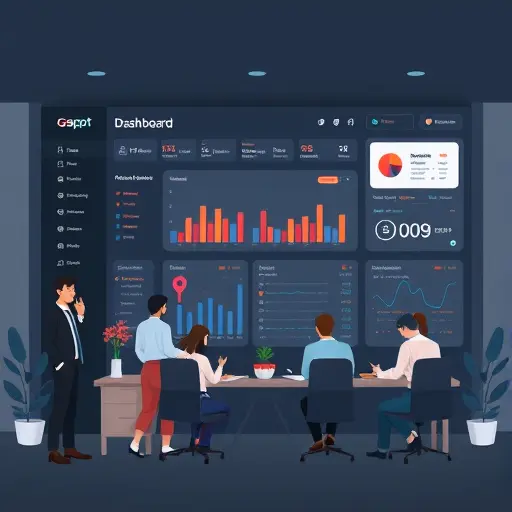 modern illustration of GapGPT platform dashboard with AI icons and image generation capabilities, dark theme with #171717 background and #94d3a2
