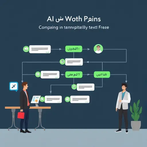 clean workflow diagram illustration: user messages -> Telegram bot -> AI models (ChatGPT, Claude, Gemini) ->
