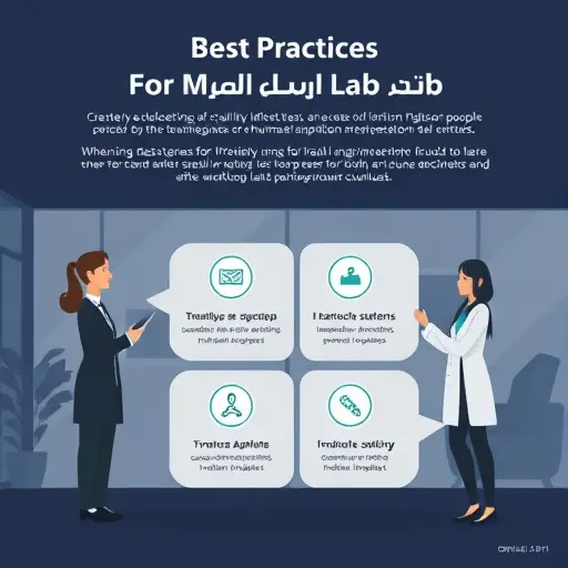 clean infographic-style illustration showing best practices for prompt engineering in medical lab test interpretation, bullet icons, structured steps, dark theme, text-free