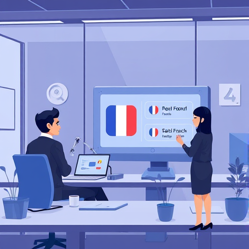 technology-inspired cartoon illustration of AI-
