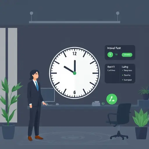 minimalist illustration of intermittent fasting: