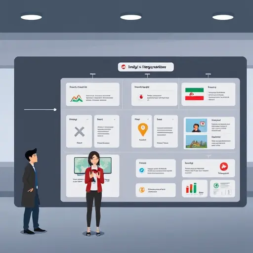 animated kanban workflow board showing stages: research, image generation, editing, automation;