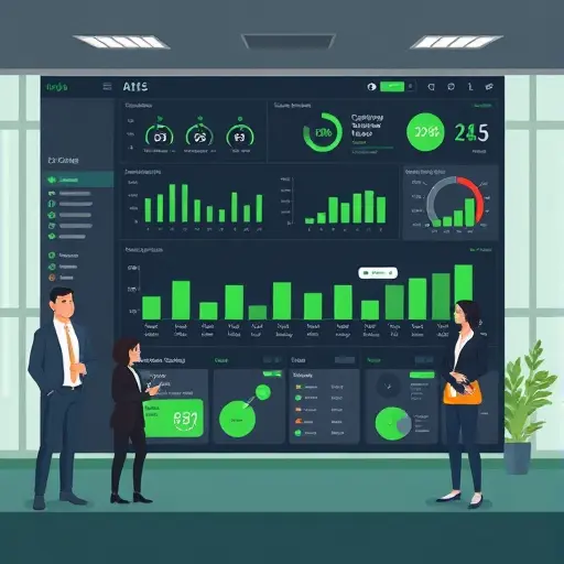 animated SEO dashboard with keyword research, clustering bubbles, and content calendar timeline, dark theme with green accents matching #94d3a2