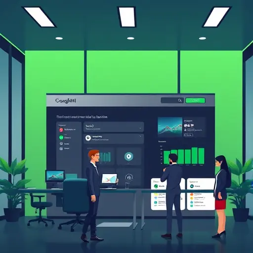 modern illustration of Google Gemini website concept, animated UI elements showing multimodal AI (text, image, code)