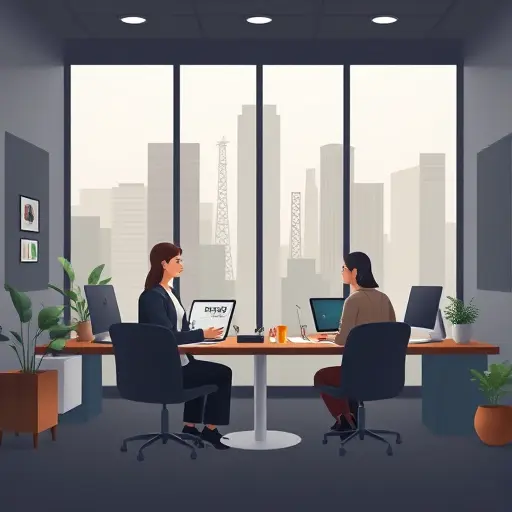 animated illustration of an AI photo generation platform (Gemini-like) showing text-to-