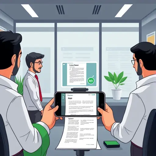 animated lab report reading workflow with smartphone camera, anonymized document, AI output comparison, dark UI, green accents, text-free