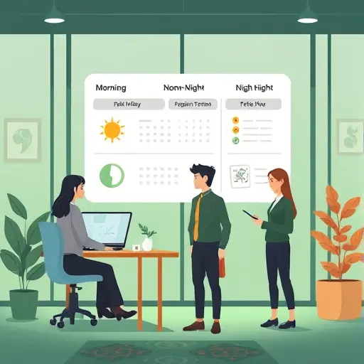 animated daily routine planner with AI guidance, morning-noon-