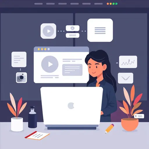 cartoon-style illustration of role-