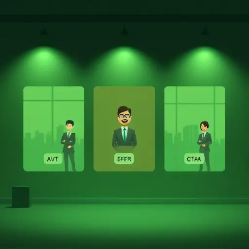 animated Instagram story layout mockup with three slides, abstract icons for CTA, gradient green palette matching dark theme, clean minimal composition, technology vibe, text-free