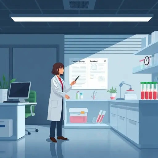 animated lab scene highlighting common pre-analytical and analytical errors: hemolyzed tube, wrong label, delayed transport with clock icon, minimal infographic style, dark background, no text