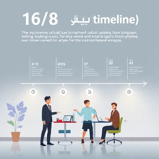 timeline illustration of a 16/8
