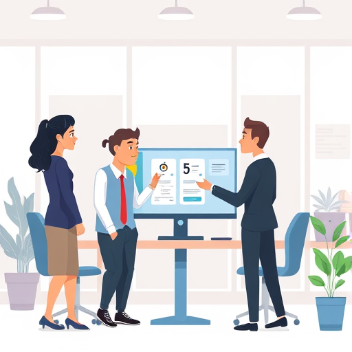 modern animated AI chatbot interface generating educational flashcards, technology and education concept art, friendly design, text-free