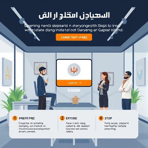 modern animated infographic showing step-by-step access to AI logo maker with GapGPT, secure sign-