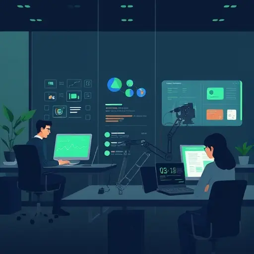 animated illustration of Google Gemini AI assisting with content creation (blog, social posts), coding (debugging, refactoring), and data analysis (charts, documents)