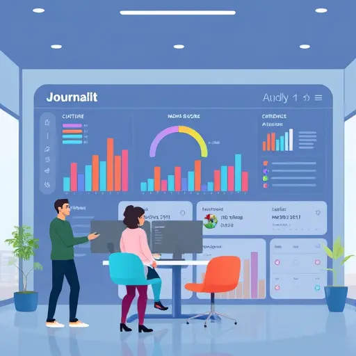 abstract AI dashboard for journaling analytics, mood score chart, habit tracker checkboxes, Iranian-