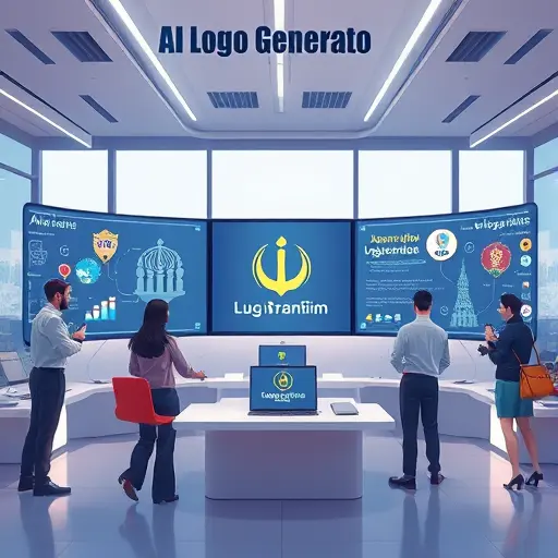 futuristic animated illustration of an AI-