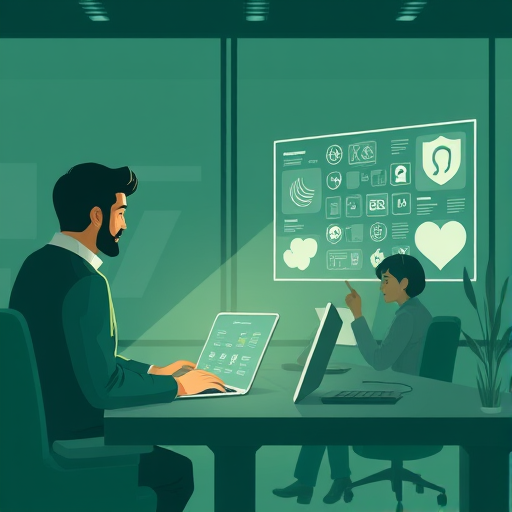 abstract animated illustration highlighting creativity boost in AI-powered logo design, user exploring multiple new concepts via GapGPT, cinematic dark green color palette, no text