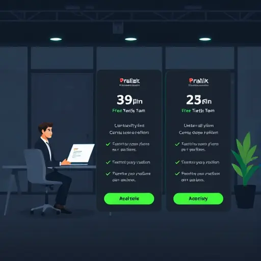 pricing cards illustration for an Iranian AI platform, dark theme with green accent (#94d3a2), three tiered plans labeled as icons only (free, personal, team)