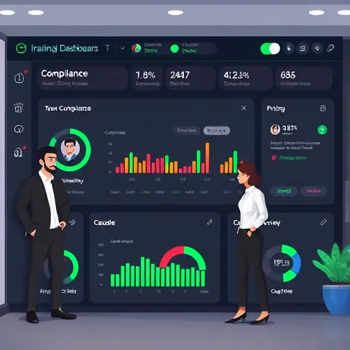 cartoon style dashboard of an Iranian AI platform showing compliance and pricing overview, toggles for ChatGPT, Claude, Gemini; dark theme with green accent #94d3a2;
