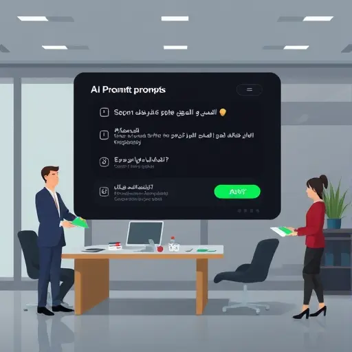 modern AI prompt interface illustration showing structured prompts (role, goal, output format)