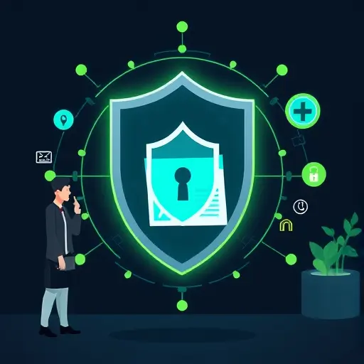 illustration of data privacy in AI: