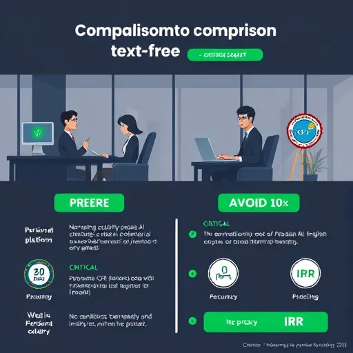 comparison infographic illustration: