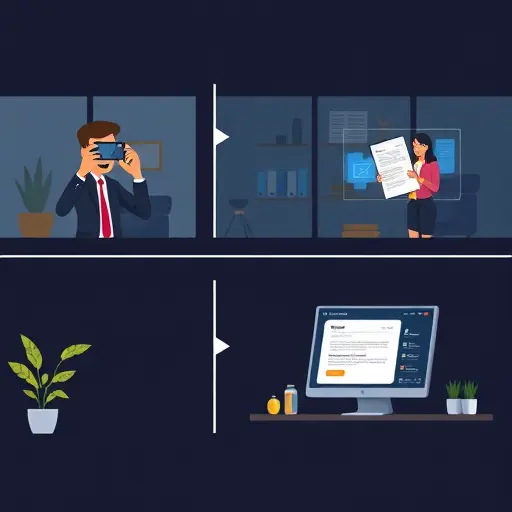 step-by-step animated illustration: