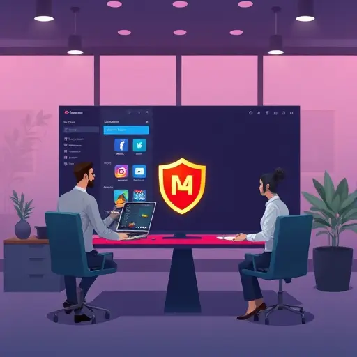 clean animated illustration of a Windows 11