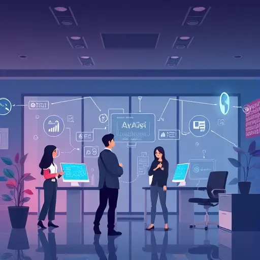 abstract tech illustration showing parallel batch API requests, multi-