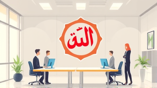 animated illustration showing an AI-