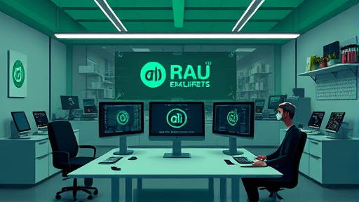 modern illustration of AI-