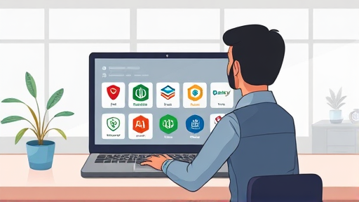 illustration of a user interacting with an AI platform (GapGPT)