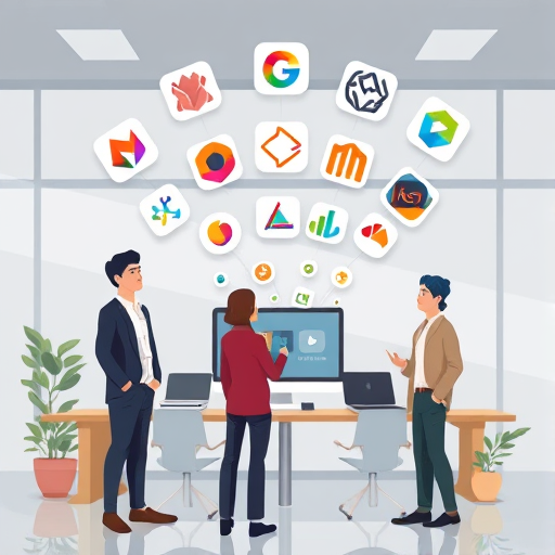 animated illustration of an AI-