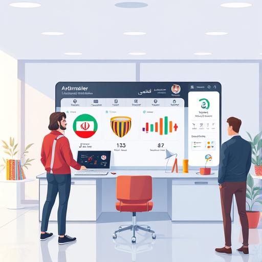 animated illustration of an AI-