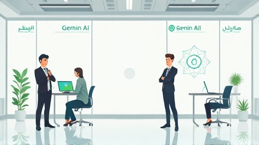 modern animated infographic, Gemini AI versus other AI logos (e.g. GPT, Deepseek)